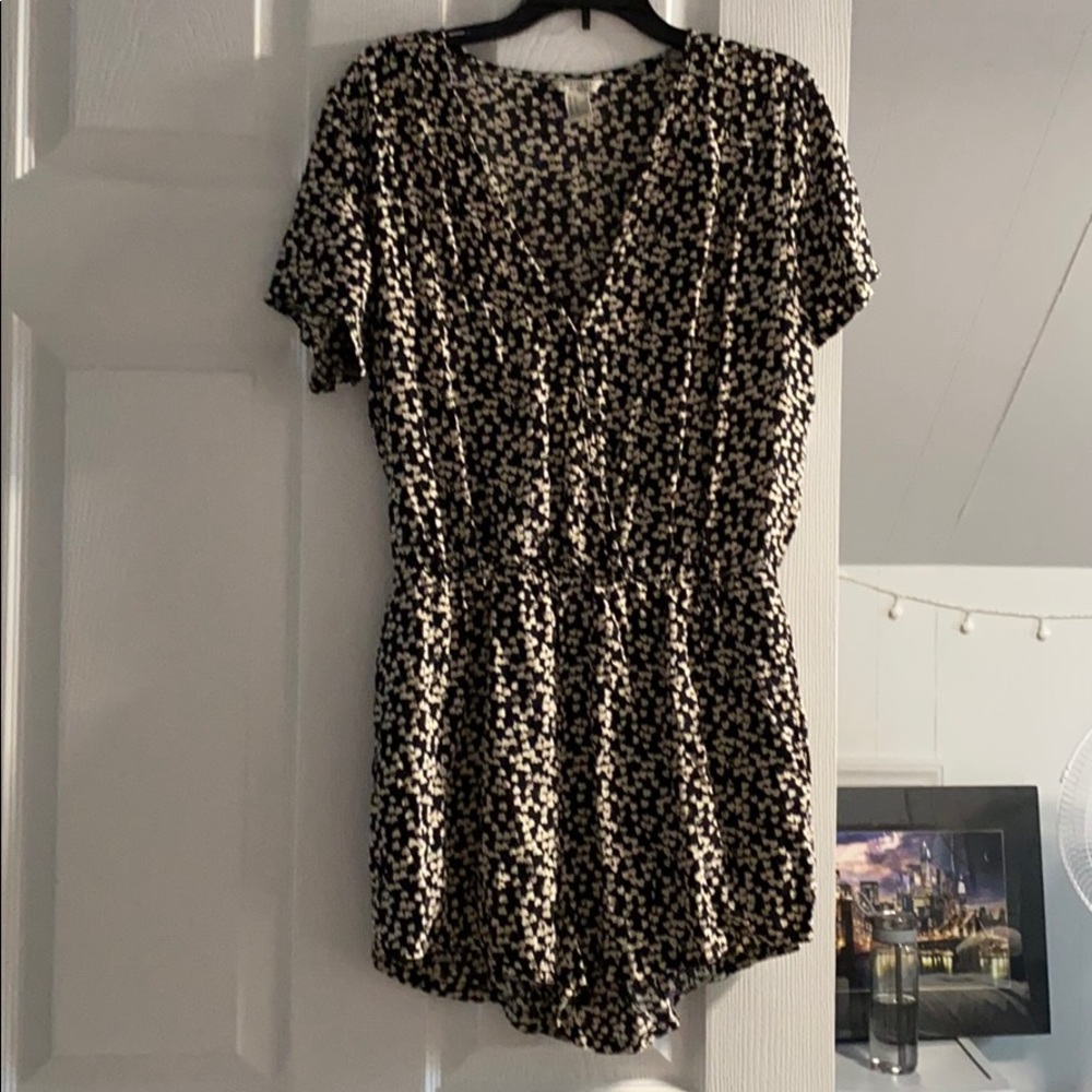 Forever 21 Heart Design Romper